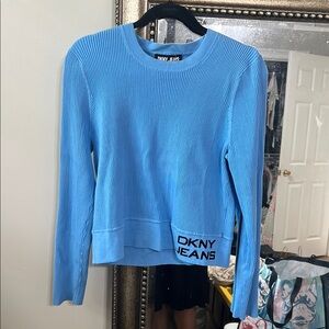 Vintage DKNY Blue Ribbed Sweater